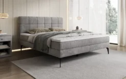Boxspringbett Vera in Cord mit hohen Füßen
