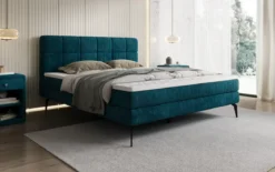Boxspringbett Vera in Cord mit hohen Füßen