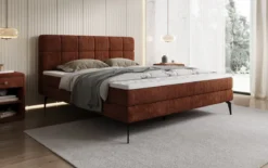 Boxspringbett Vera in Cord mit hohen Füßen