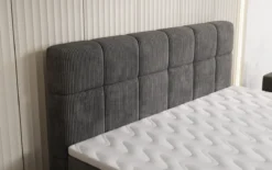 Boxspringbett Vera in Cord mit hohen Füßen
