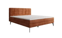 Boxspringbett Vera in Cord mit hohen Füßen