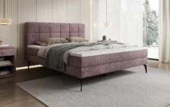 Boxspringbett Vera in Cord mit hohen Füßen
