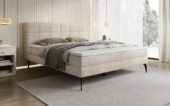 Boxspringbett Vera in Cord mit hohen Füßen