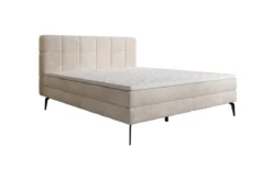 Boxspringbett Vera in Cord mit hohen Füßen