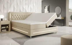 Boxspringbett Verdino mit RGB, USB und Stauraum