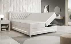 Boxspringbett Verdino mit RGB, USB und Stauraum