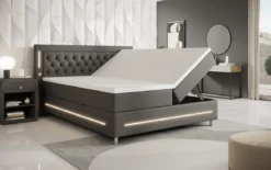 Boxspringbett Verdino mit RGB, USB und Stauraum