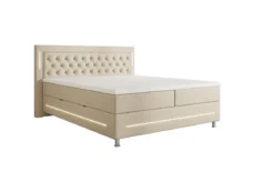 Boxspringbett Verdino mit RGB, USB und Stauraum