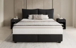 Boxspringbett Veyora in Bouclé