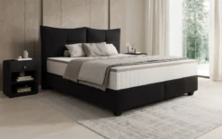 Boxspringbett Veyora in Bouclé