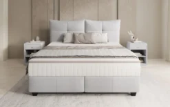 Boxspringbett Veyora in Bouclé
