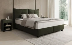 Boxspringbett Veyora in Bouclé