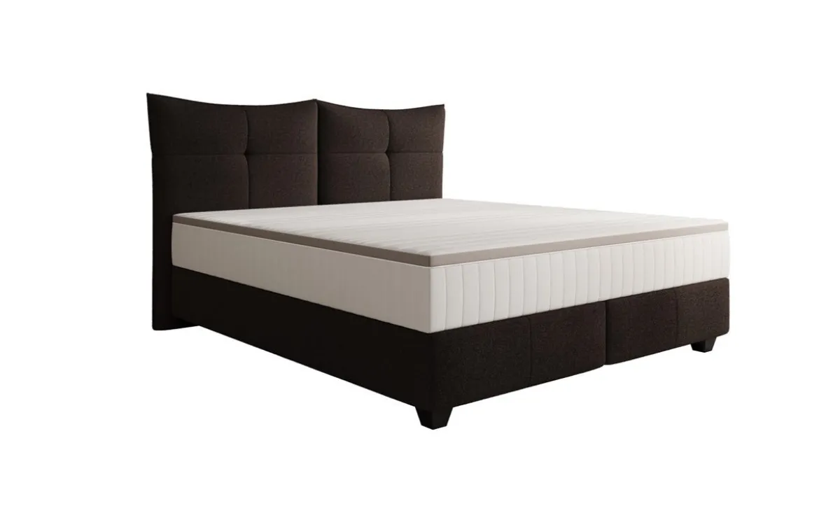 Boxspringbett Veyora in Bouclé