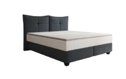 Boxspringbett Veyora in Echtleder