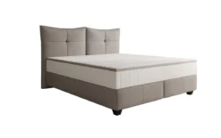 Boxspringbett Veyora in Echtleder