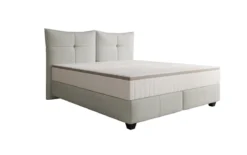 Boxspringbett Veyora in Echtleder