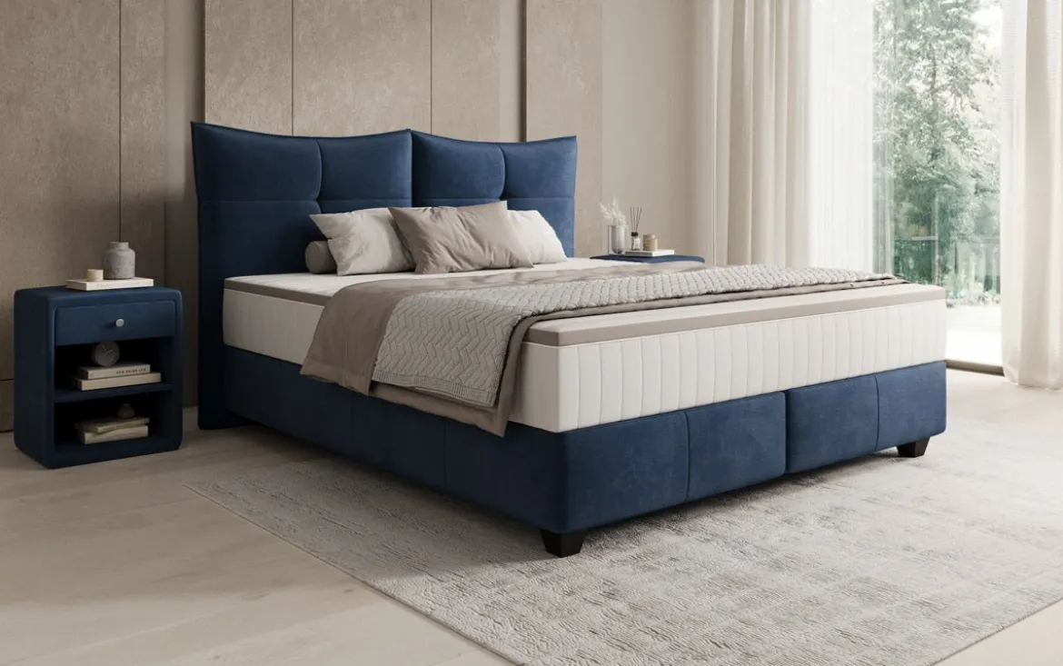 Boxspringbett Veyora in Samt