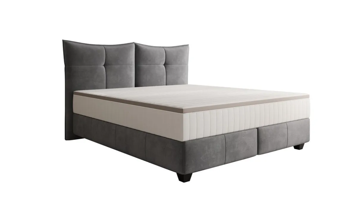 Boxspringbett Veyora in Samt