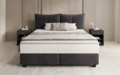 Boxspringbett Veyora in Samt