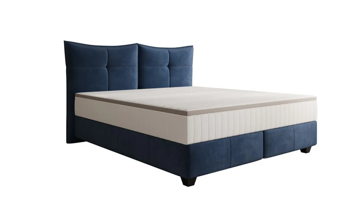 Boxspringbett Veyora in Samt