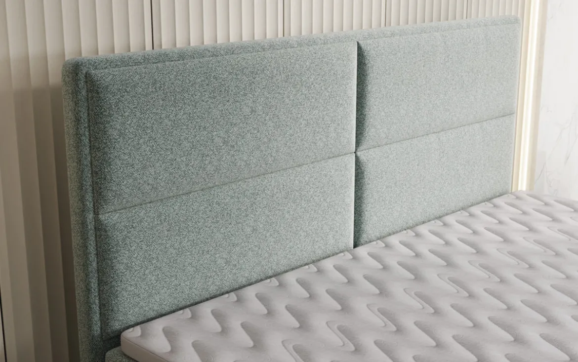Boxspringbett Viola in Strukturstoff mit Stauraum