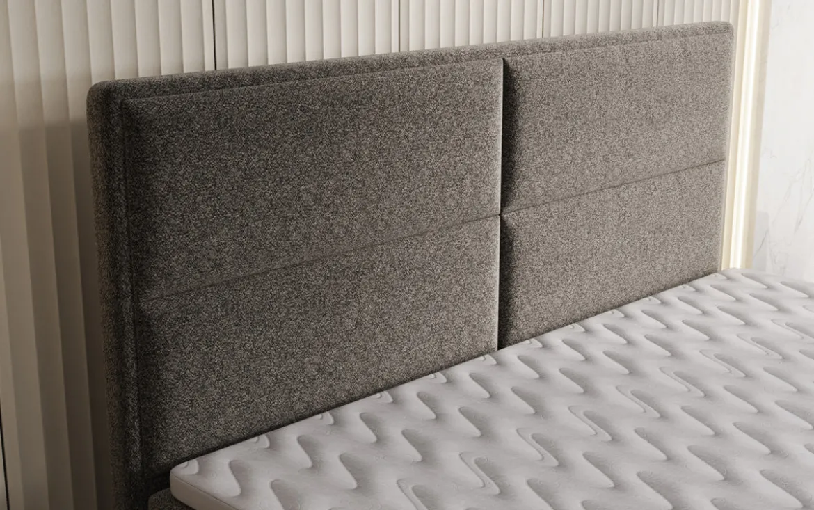 Boxspringbett Viola in Strukturstoff mit Stauraum