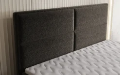 Boxspringbett Viola in Strukturstoff mit Stauraum