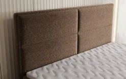 Boxspringbett Viola in Strukturstoff mit Stauraum