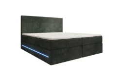 Boxspringbett Voyage mit LED u. Stauraum in Cord