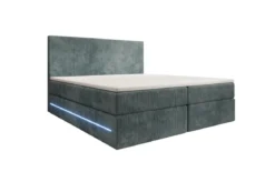 Boxspringbett Voyage mit LED u. Stauraum in Cord