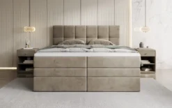 Boxspringbett Windsor mit Stauraum in Samt