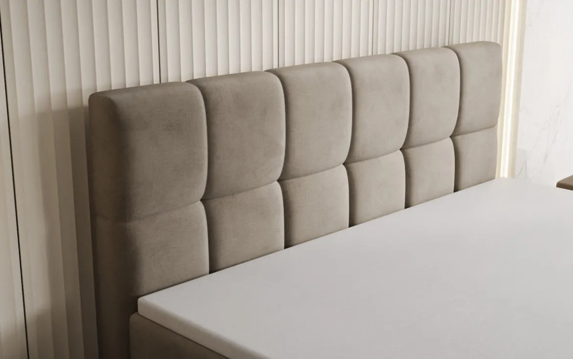 Boxspringbett Windsor mit Stauraum in Samt