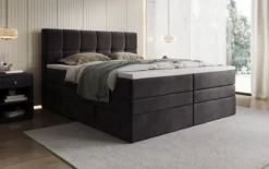 Boxspringbett Windsor mit Stauraum in Samt