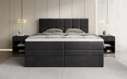 Boxspringbett Windsor mit Stauraum in Samt