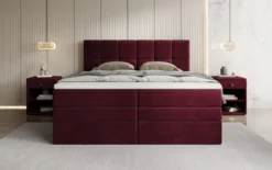 Boxspringbett Windsor mit Stauraum in Samt