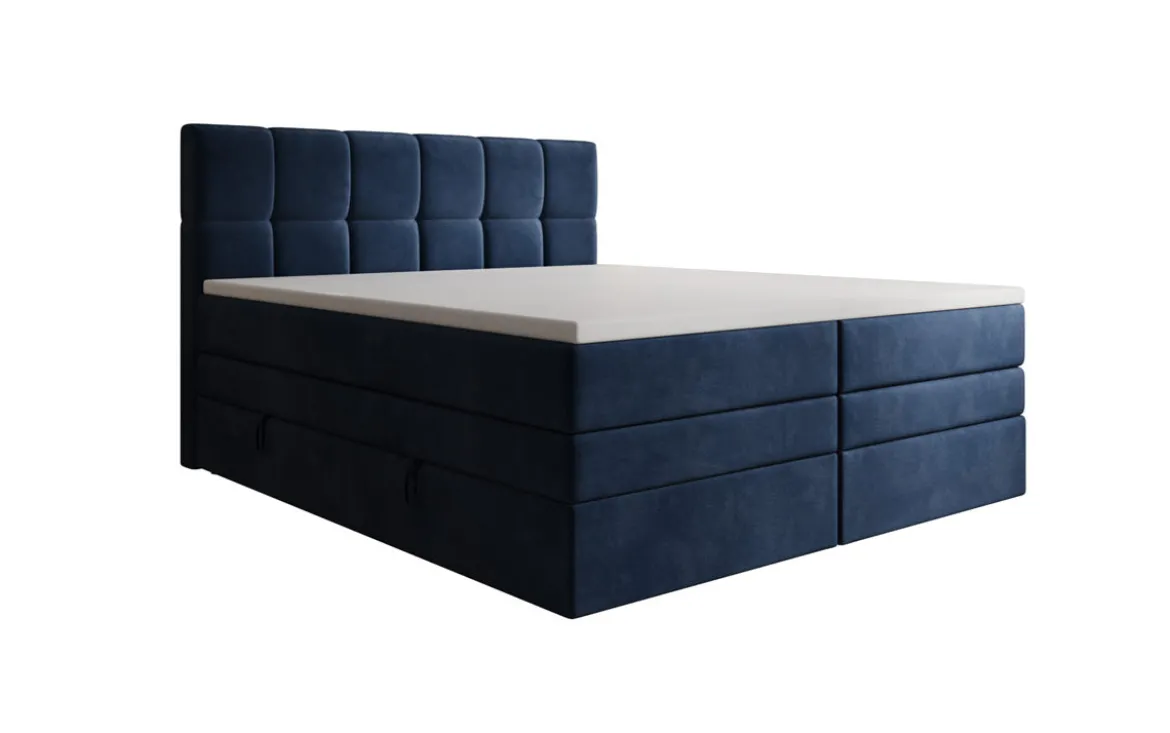 Boxspringbett Windsor mit Stauraum in Samt
