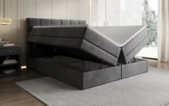 Boxspringbett Windsor mit Stauraum in Samt