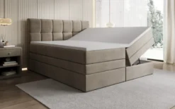 Boxspringbett Windsor mit Stauraum in Samt