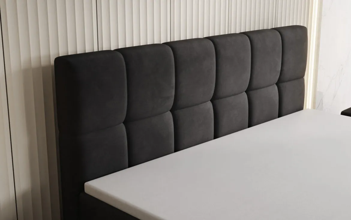 Boxspringbett Windsor mit Stauraum in Samt
