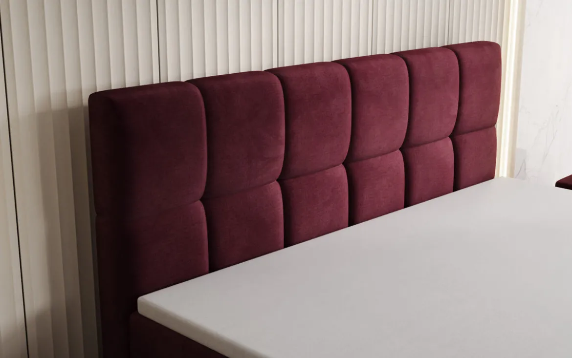 Boxspringbett Windsor mit Stauraum in Samt