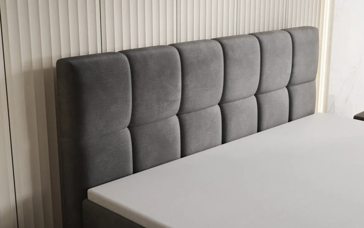 Boxspringbett Windsor mit Stauraum in Samt