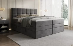 Boxspringbett Windsor mit Stauraum in Samt