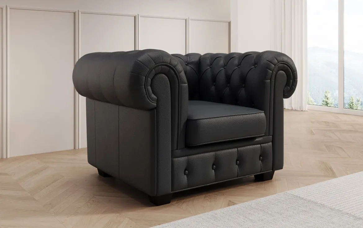 Chesterfield Royal 3+2+1 Sofa Set in Echtleder