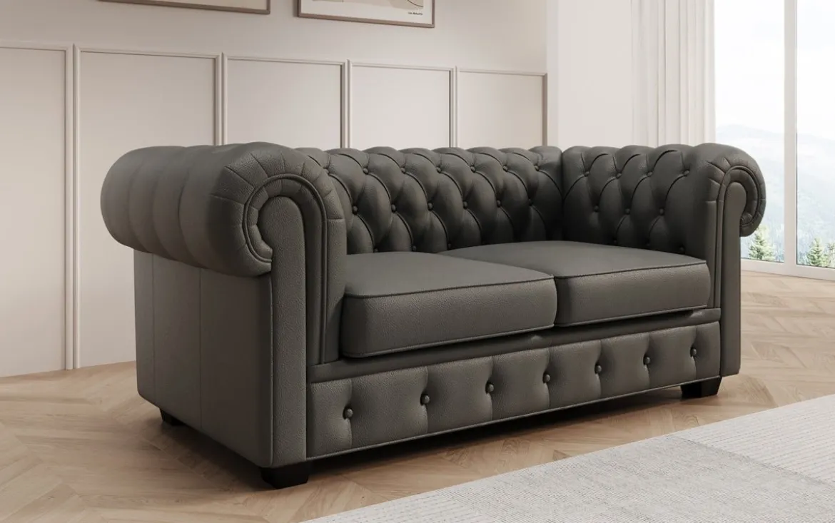 Chesterfield Royal 3+2+1 Sofa Set in Echtleder