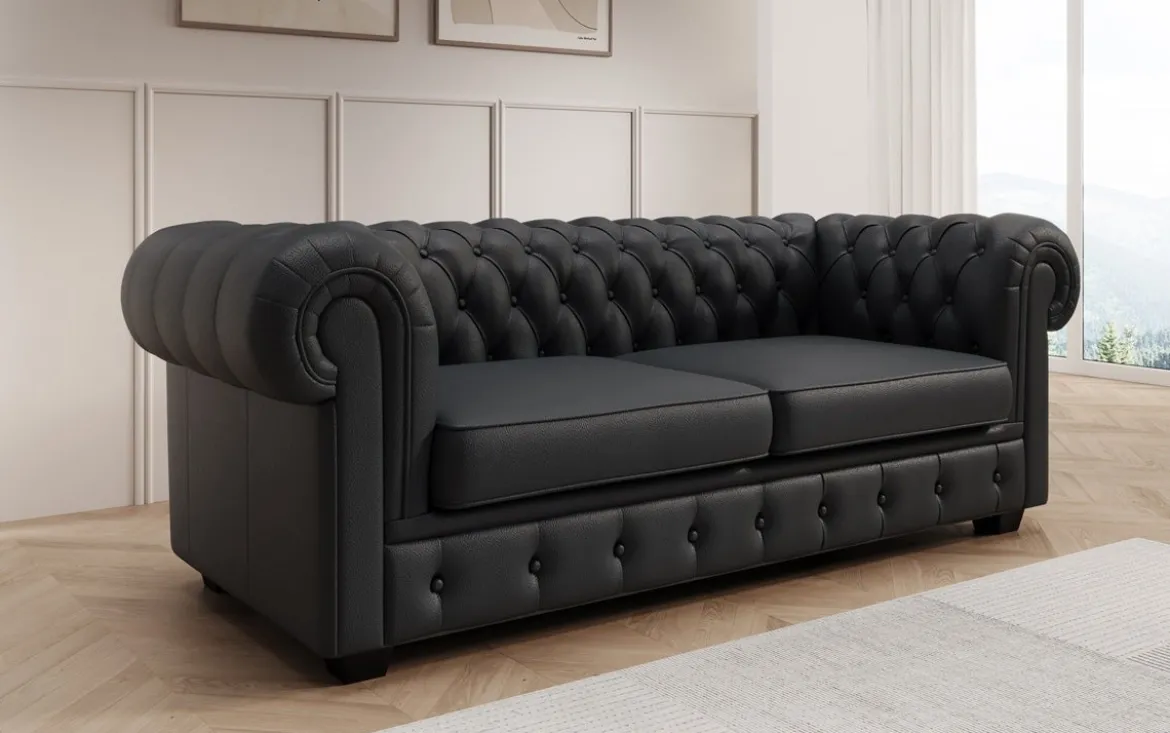 Chesterfield Royal 3+2+1 Sofa Set in Echtleder