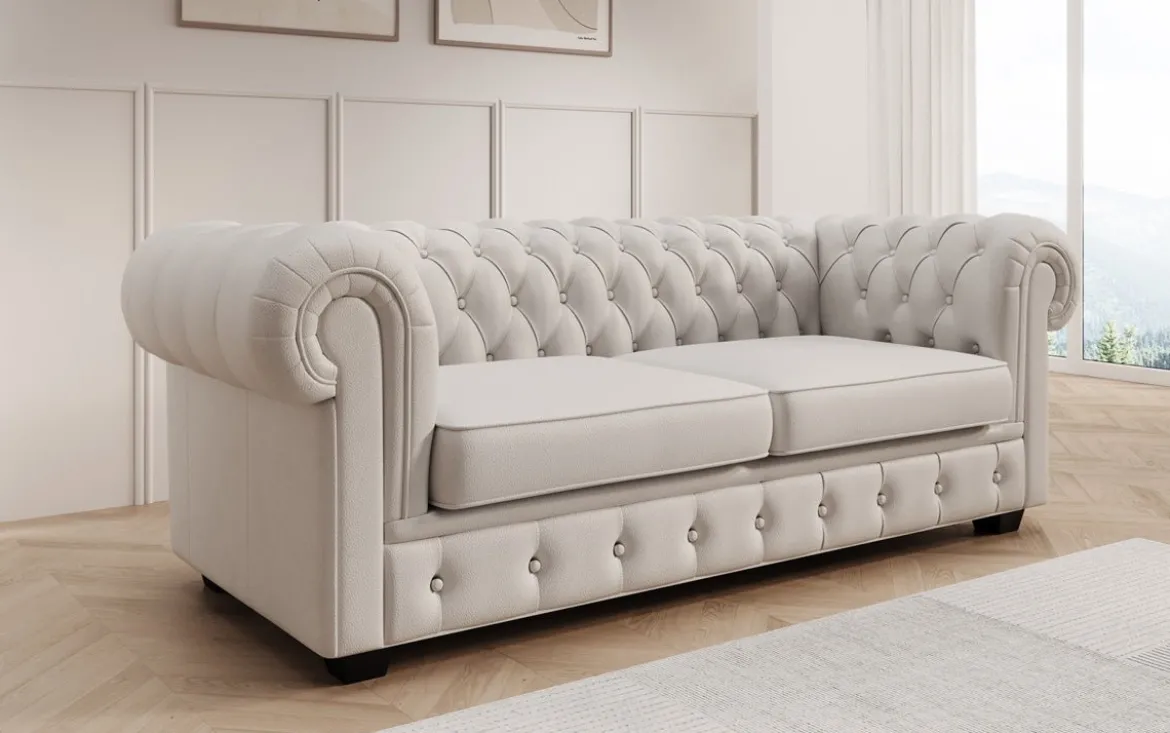 Chesterfield Royal 3+2+1 Sofa Set in Echtleder