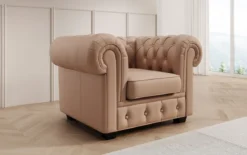 Chesterfield Royal 3+2+1 Sofa Set in Echtleder