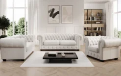 Chesterfield Royal 3+2+1 Sofa Set in Echtleder