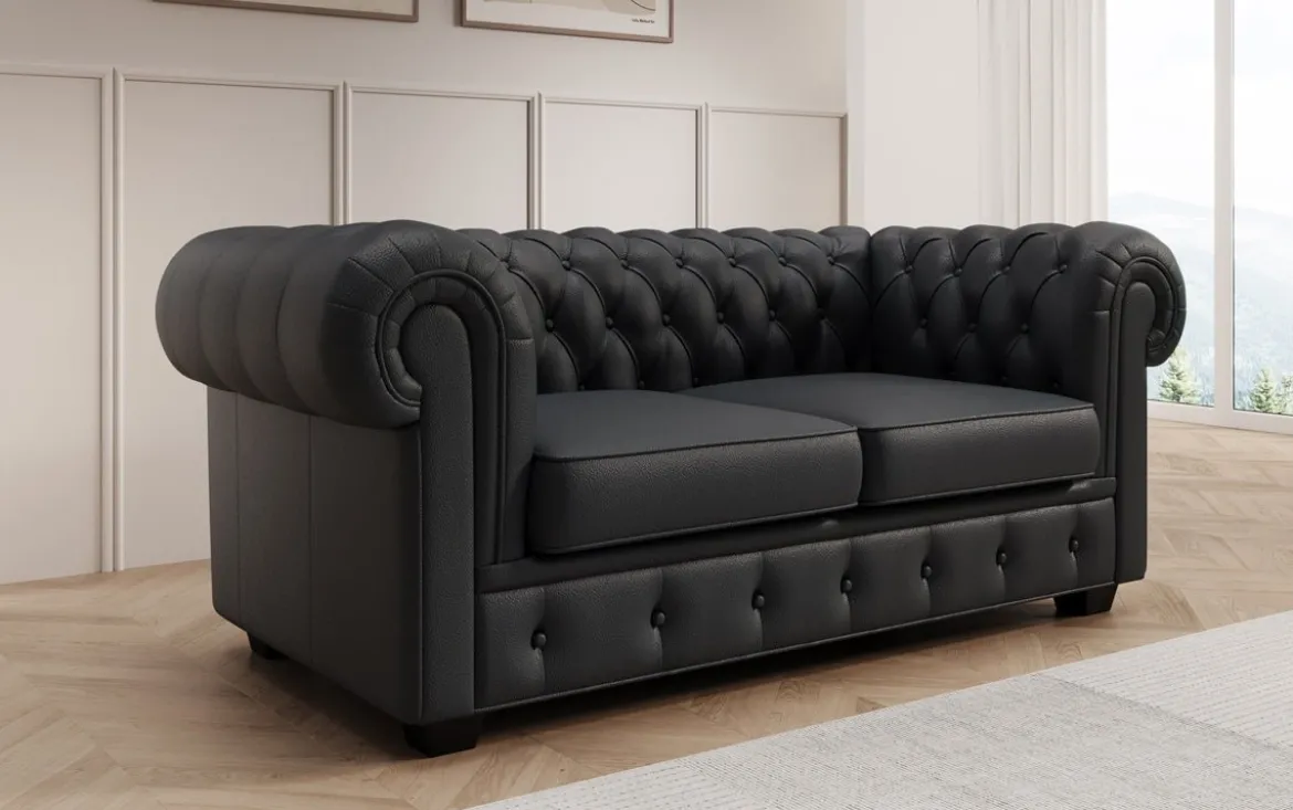 Chesterfield Royal 3+2+1 Sofa Set in Echtleder
