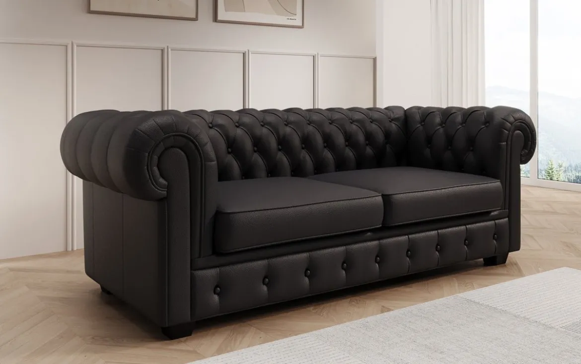 Chesterfield Royal 3+2+1 Sofa Set in Echtleder